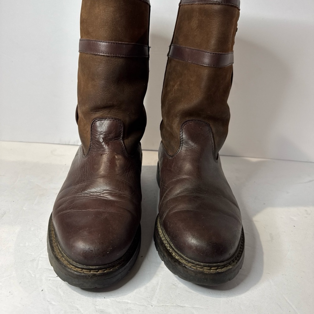 Anfibio Classic Dark Brown Leather Men's Boots lamb skin filling